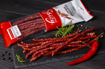 Снеки &laquo;Пряні&raquo; гострі (Spicy) сирокопчені, Закарпаття, вищий ґатунок, 200 г Snacks "Spicy" spicy фото