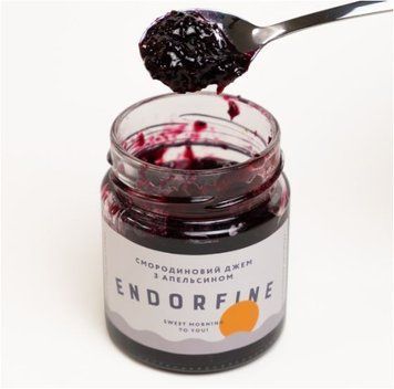 Джем із чорної смородини та апельсина Endorfine, 200 мл DS-END-SMOR-APL-200 фото