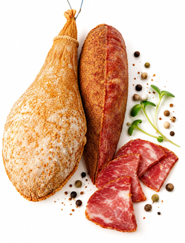 Ковбаса &laquo;Фует&raquo; сиров'ялена вищого гатунку, Слобожанщина, 400 г Kovbasa "Fuet Pear Mustard" фото